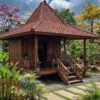 Gazebo / Rumah Kayu Joglo Minimalis Tropis